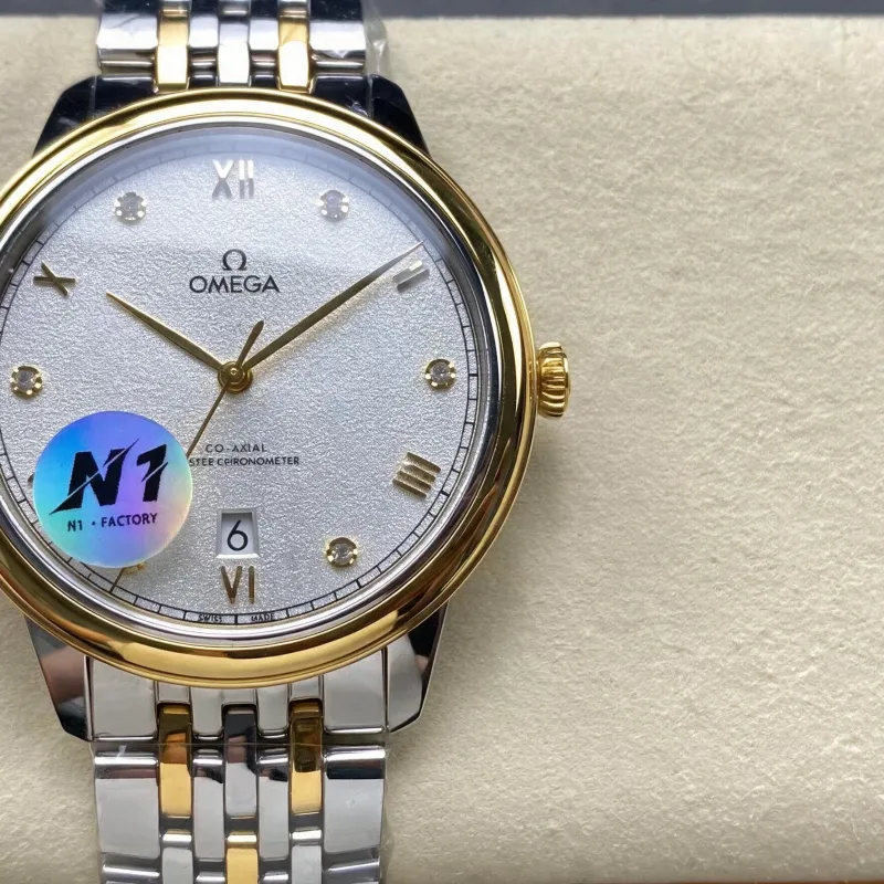 Omega De Ville 434.20.40.20.52.001 Replica - Cadran Argent Acier Inoxydable