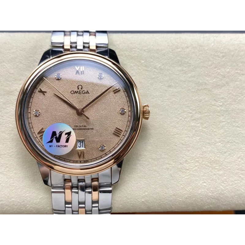 Omega De Ville 434.20.40.20.59.001 Replica - Linen Acier Inoxydable