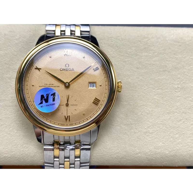 Omega De Ville 434.20.41.20.08.001 Replica - Cadran Champagne Acier Inoxydable