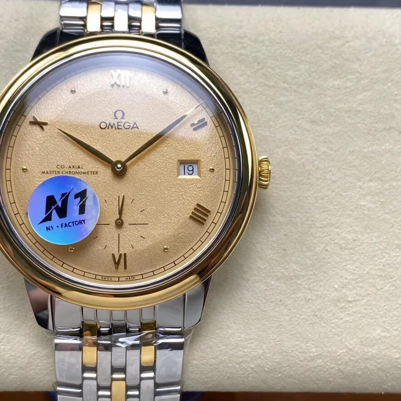 Omega De Ville 434.20.41.20.08.001 Replica - Cadran Champagne Acier Inoxydable