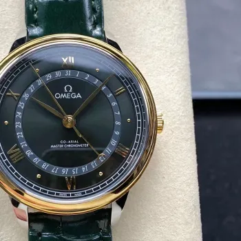 Omega De Ville 434.23.42.22.10.001 Replica - Cadran Vert Acier Inoxydable