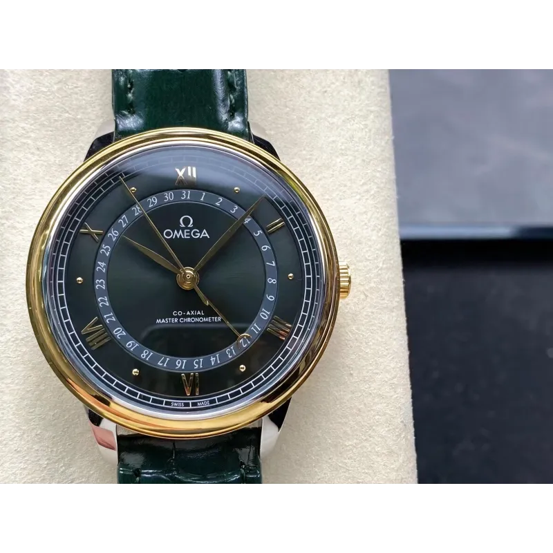 Omega De Ville 434.23.42.22.10.001 Replica - Cadran Vert Acier Inoxydable