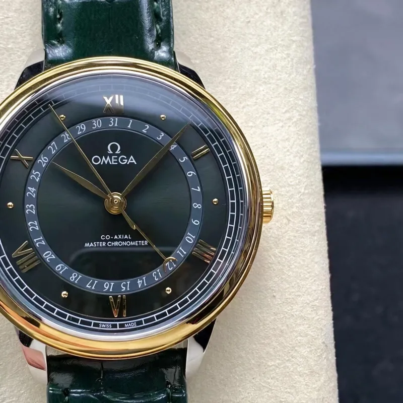 Omega De Ville 434.23.42.22.10.001 Replica - Cadran Vert Acier Inoxydable