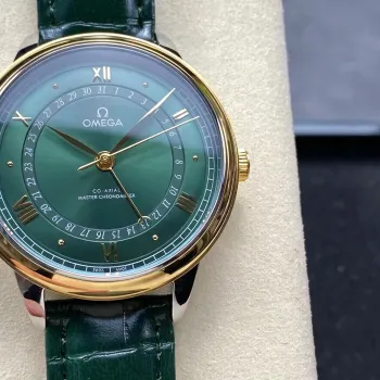 Omega De Ville 434.23.42.22.10.001 Replica - Cadran Vert Acier Inoxydable