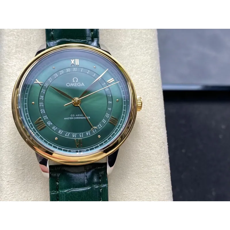 Omega De Ville 434.23.42.22.10.001 Replica - Cadran Vert Acier Inoxydable