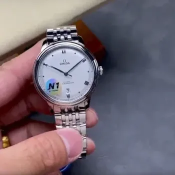 Omega De Ville 434.10.40.20.02.001 Replica - Cadran Argent Acier Inoxydable