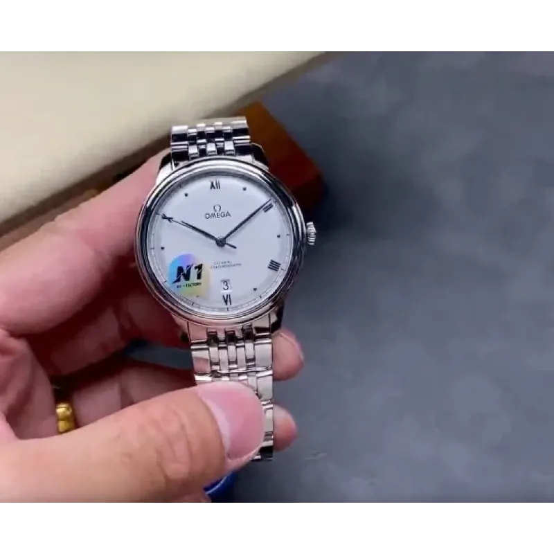 Omega De Ville 434.10.40.20.02.001 Replica - Cadran Argent Acier Inoxydable
