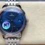Omega De Ville 434.10.41.20.03.001 Replica - Cadran Bleu Acier Inoxydable