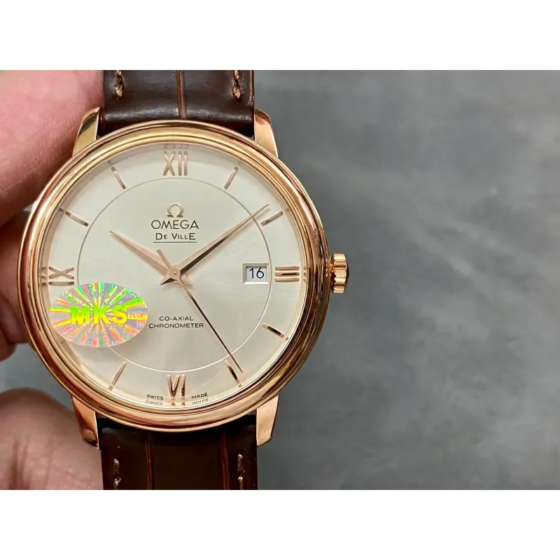 Omega De Ville 424.53.40.20.02.001 Replica - Cadran Argent Bicolore