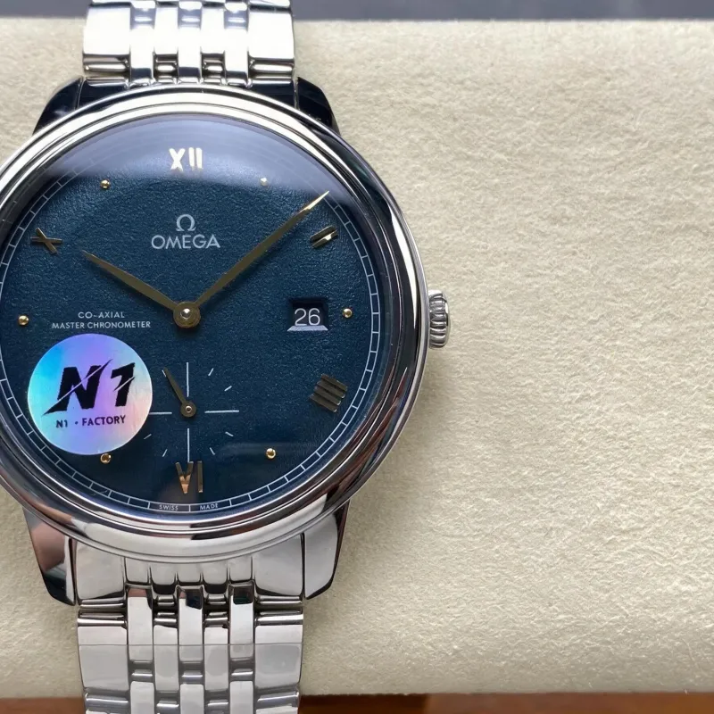 Omega De Ville 434.10.41.20.10.001 Replica - Cadran Vert Acier Inoxydable