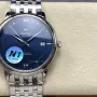 Omega De Ville 424.10.40.20.03.001 Replica - Cadran Bleu Acier Inoxydable