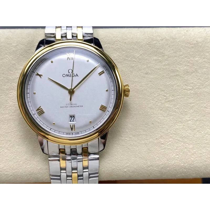 Omega De Ville 434.20.40.20.02.002 Replica - Cadran Argent Acier Inoxydable