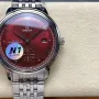 Omega De Ville 434.10.41.20.11.001 Replica - Cadran Rouge Acier Inoxydable