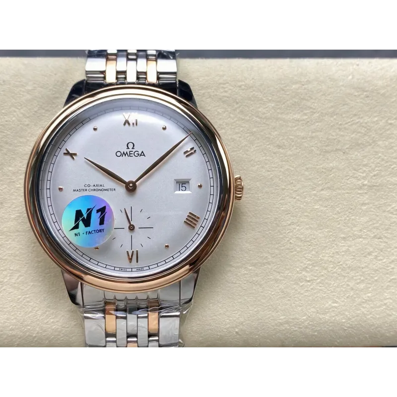 Omega De Ville 434.20.41.20.02.001 Replica - Cadran Argent Acier Inoxydable