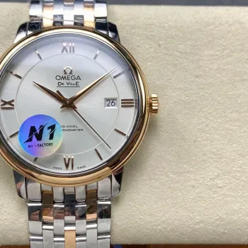 Omega De Ville 424.20.37.20.02.002 Replica - Cadran Argent Acier Inoxydable