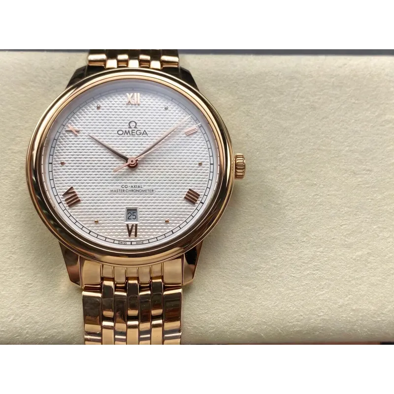 Omega De Ville 434.53.40.20.02.001 Replica - Cadran Argent Bicolore