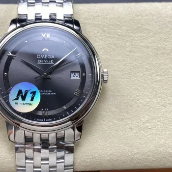 Omega De Ville 424.10.40.20.06.001 Replica - Cadran Gris Acier Inoxydable