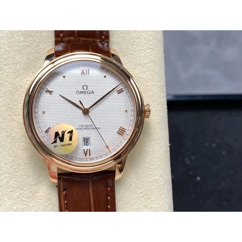 Omega De Ville 434.53.40.20.02.001 Replica - Cadran Argent Bicolore