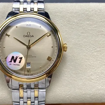 Omega De Ville 434.20.40.20.08.001 Replica - Cadran Champagne Acier Inoxydable