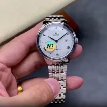 Omega De Ville 434.10.41.20.02.001 Replica - Cadran Argent Acier Inoxydable
