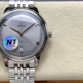 Omega De Ville 434.10.40.20.06.001 Replica - Cadran Gris Acier Inoxydable