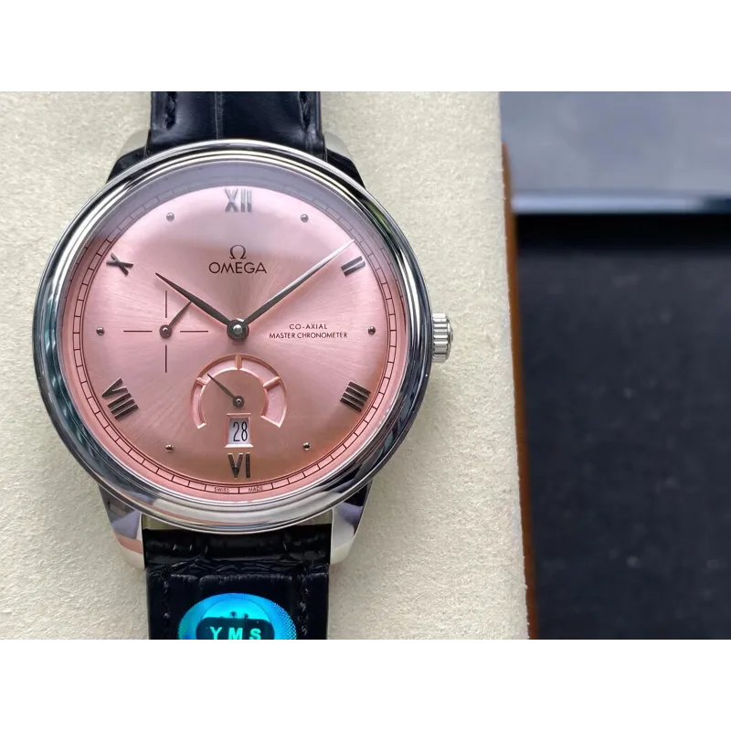 Omega De Ville 434.13.41.21.10.001 Replica - Cadran Rose Acier Inoxydable