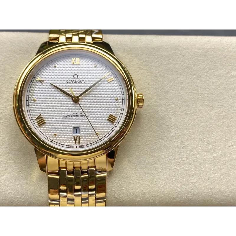 Omega De Ville 434.53.40.20.02.002 Replica - Cadran Argent Bicolore