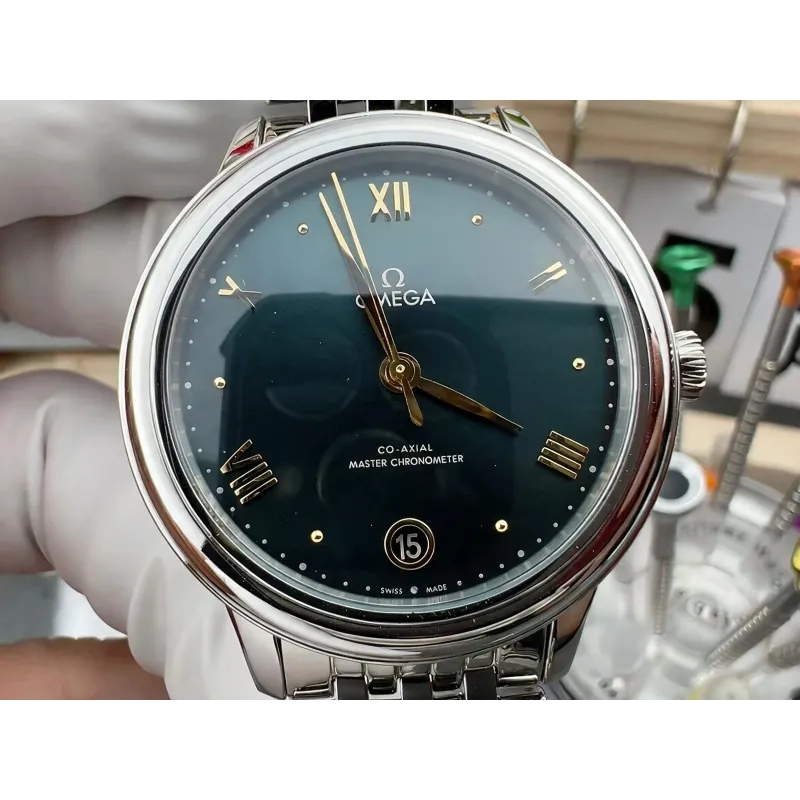 Omega De Ville Femme 434.10.34.20.10.001 Replica - Cadran Vert Acier Inoxydable