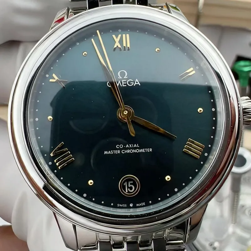 Omega De Ville Femme 434.10.34.20.10.001 Replica - Cadran Vert Acier Inoxydable