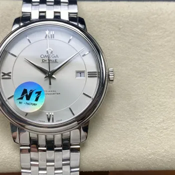Omega De Ville 424.10.40.20.02.003 Replica - Cadran Argent Acier Inoxydable