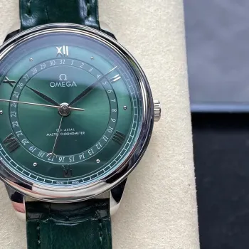Omega De Ville 434.23.42.22.10.001 Replica - Cadran Vert Acier Inoxydable