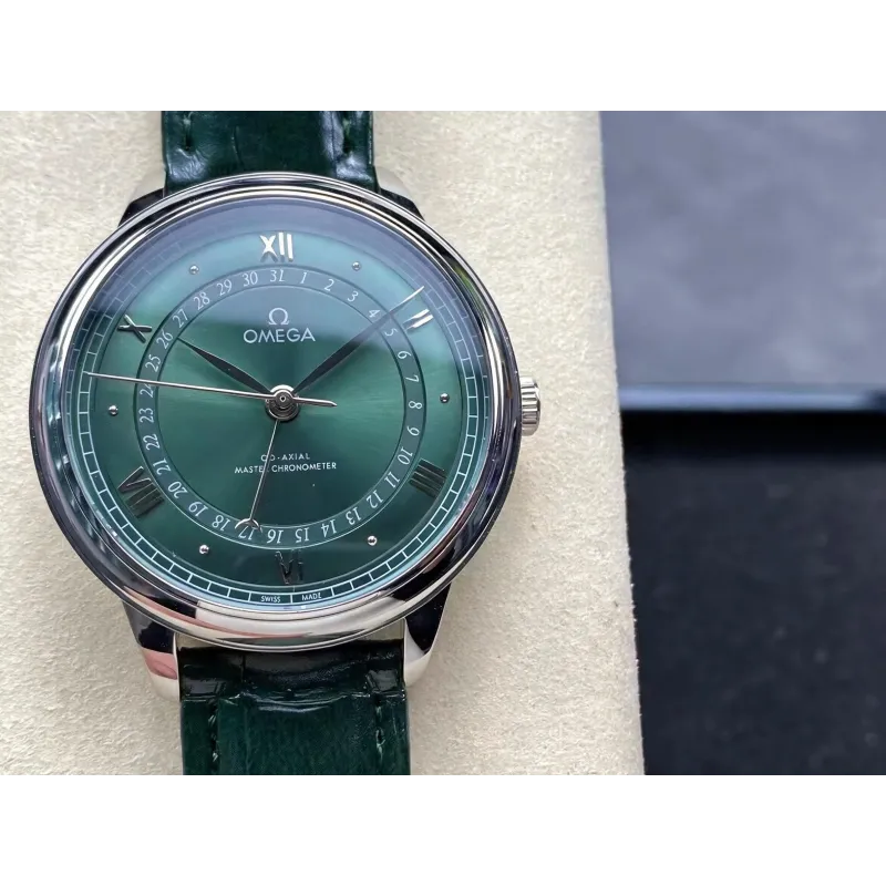 Omega De Ville 434.23.42.22.10.001 Replica - Cadran Vert Acier Inoxydable