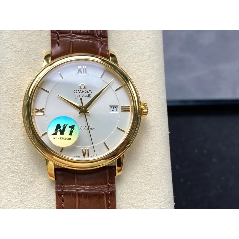 Omega De Ville 424.53.40.20.02.002 Replica - Cadran Argent Bicolore