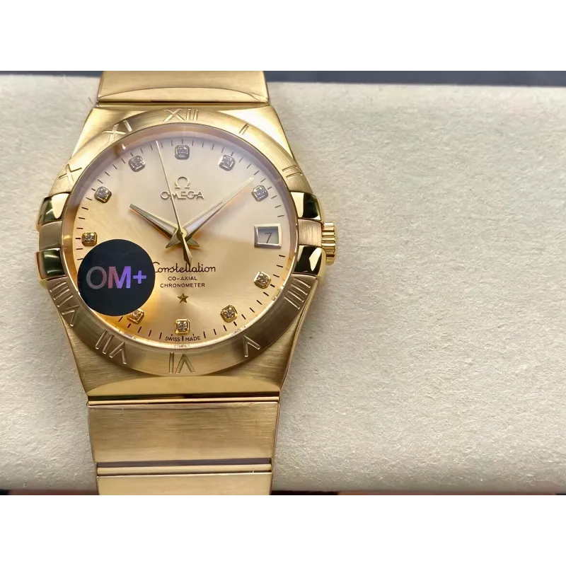 Omega Constellation 123.50.38.21.58.001 Replica - Cadran Champagne Bicolore