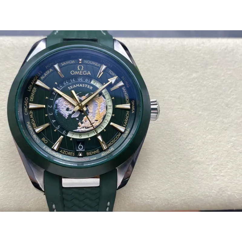 Omega Seamaster 220.32.43.22.10.001 Replica - Cadran Vert Acier Inoxydable