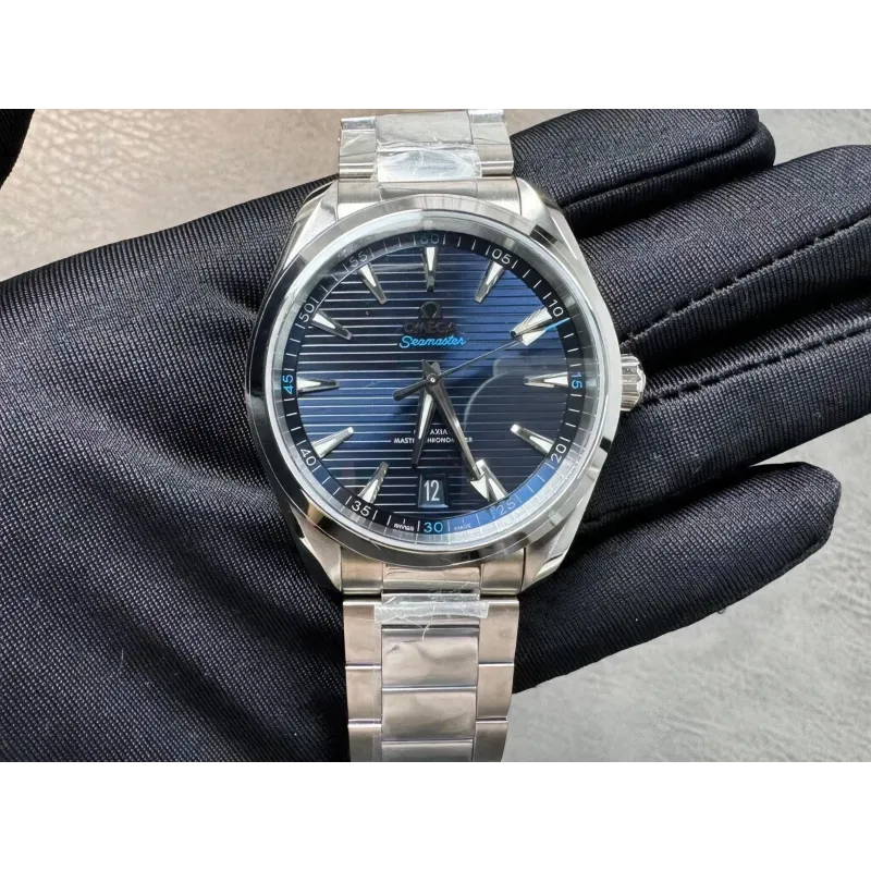 Omega Seamaster 220.10.41.21.03.001 Replica - Cadran Bleu Acier Inoxydable
