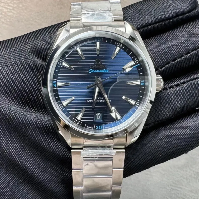 Omega Seamaster 220.10.41.21.03.001 Replica - Cadran Bleu Acier Inoxydable