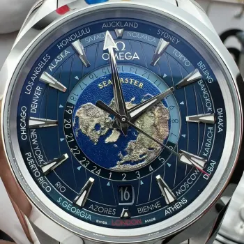Omega Seamaster 220.10.43.22.03.001 Replica - Cadran Bleu Acier Inoxydable