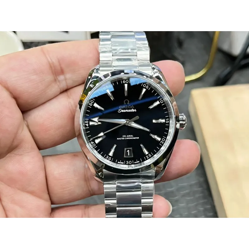 Omega Seamaster 220.10.41.21.01.002 Replica - Cadran Noir Acier Inoxydable