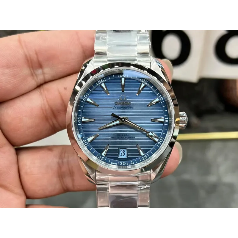 Omega Seamaster 220.10.41.21.03.005 Replica - Cadran Bleu Acier Inoxydable