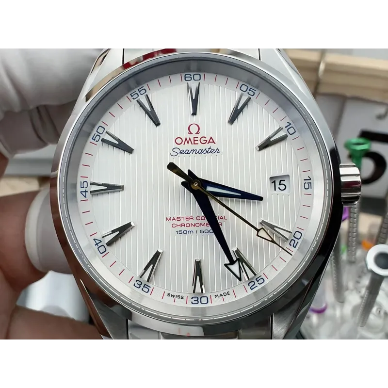Omega Seamaster 231.10.42.21.02.004 Replica - Cadran Argent Acier Inoxydable