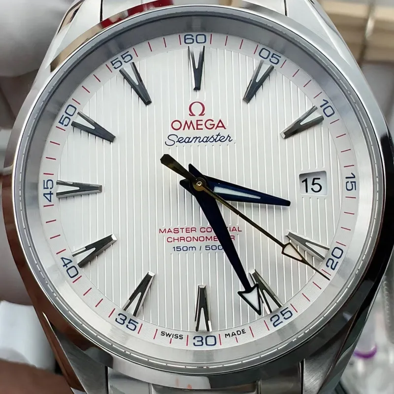 Omega Seamaster 231.10.42.21.02.004 Replica - Cadran Argent Acier Inoxydable