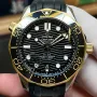 Omega Seamaster 210.22.42.20.01.001 Replica - Cadran Noir Bracelet Caoutchouc