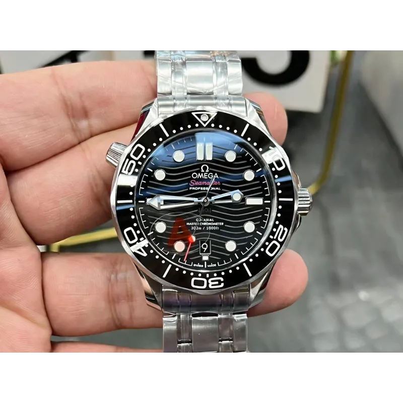 Omega Seamaster 210.30.42.20.01.001 Replica - Cadran Noir Acier Inoxydable