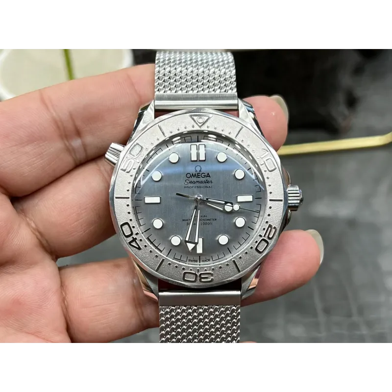 Omega Seamaster 210.30.42.20.06.002 Replica - Cadran Gris Lunette Cannelee