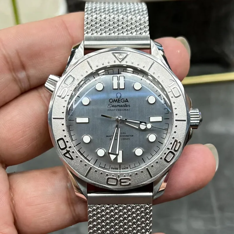 Omega Seamaster 210.30.42.20.06.002 Replica - Cadran Gris Lunette Cannelee
