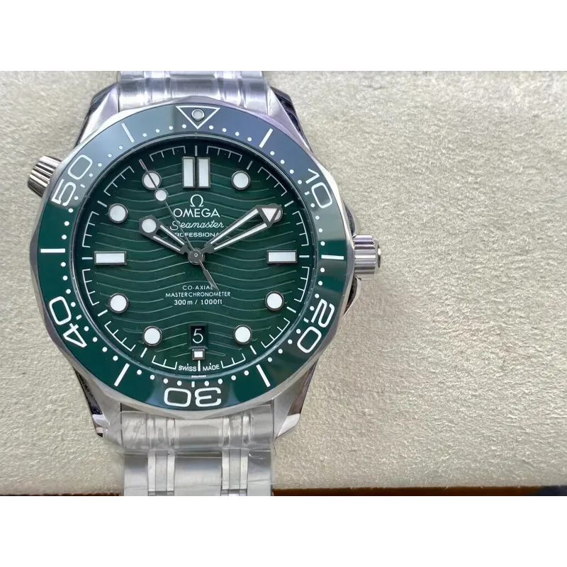 Omega Seamaster Diver 300M 210.30.42.20.10.001 Replica - Cadran Vert Acier Inoxydable