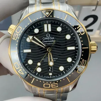 Omega Seamaster 210.20.42.20.01.002 Replica - Cadran Noir Lunette Cannelee