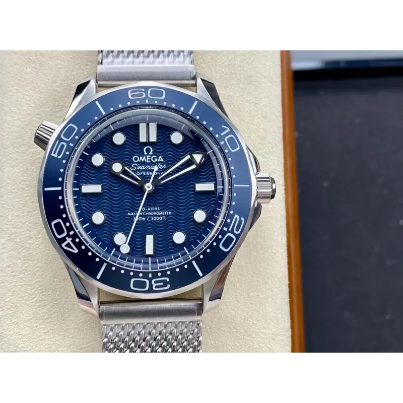 Omega Seamaster Diver 300M 210.30.42.20.03.002 Replica - Cadran Bleu Acier Inoxydable