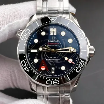Omega Seamaster 210.22.42.20.01.004 Replica - Cadran Noir Lunette Cannelee